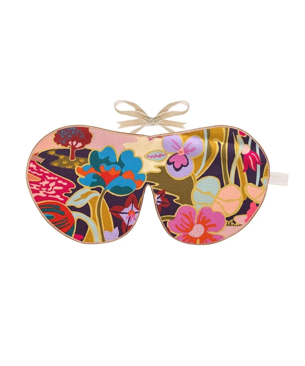 Anti-Ageing Silk Eye Mask - Sunshine Road Liberty Print