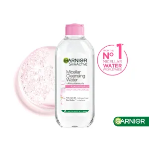 Garnier Micellar Water Facial Cleanser and Makeup Remover Pink for Sensitive Skin