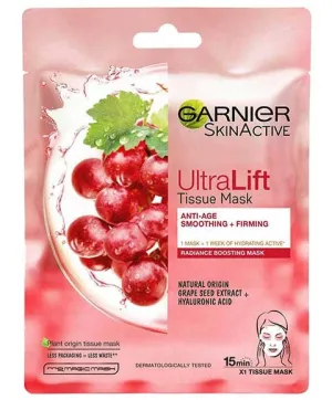 Garnier Skin Active Ultra Lift Tissue Mask With Grape Seed Extract