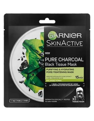 Garnier SkinActive Pure Charcoal Tissue Mask with Black Algae