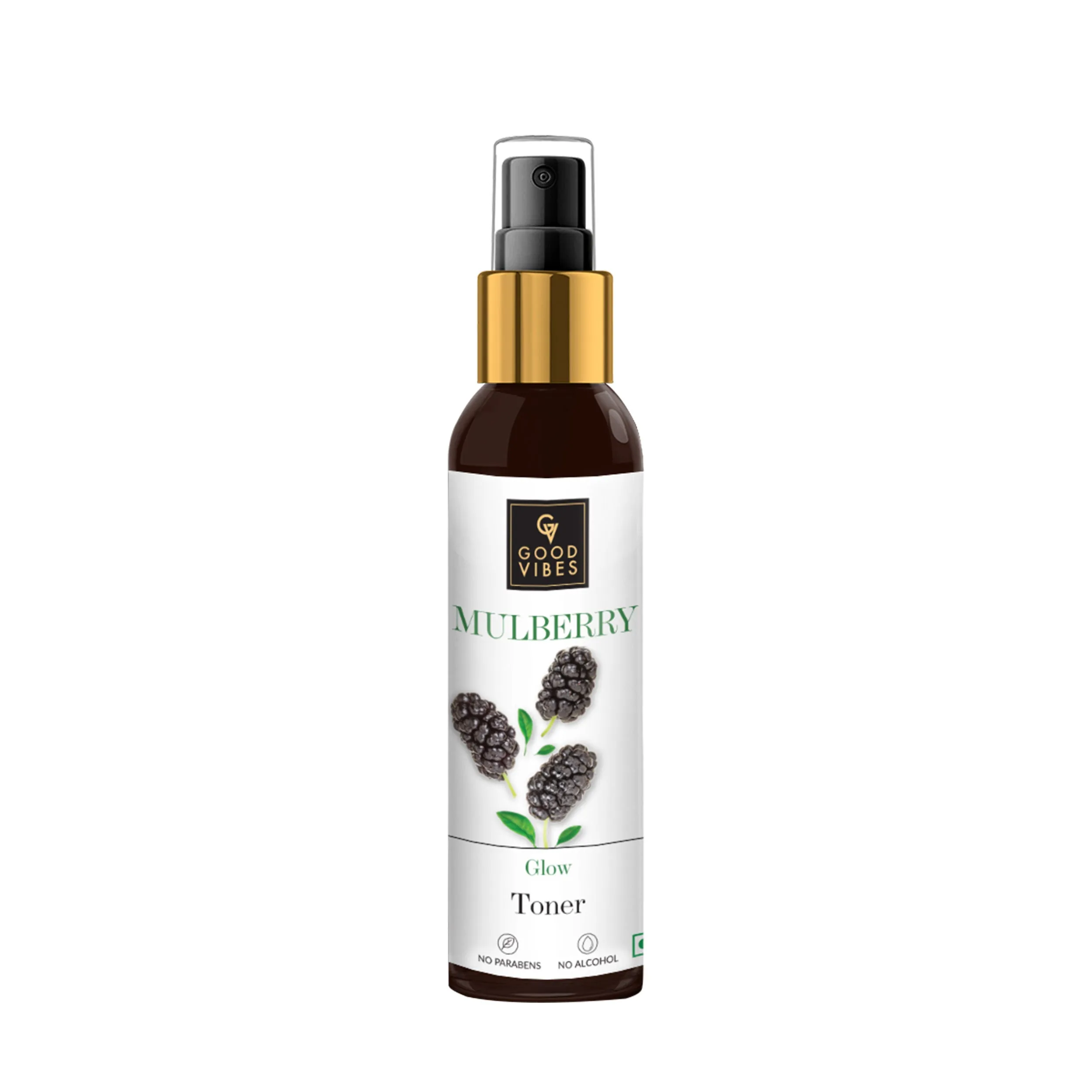 Good Vibes Mulberry Glow Toner | With Honey | Anti-Ageing, Shrinks Pores | No Parabens, No Alcohol, No Sulphates, No Mineral Oil (120 ml)