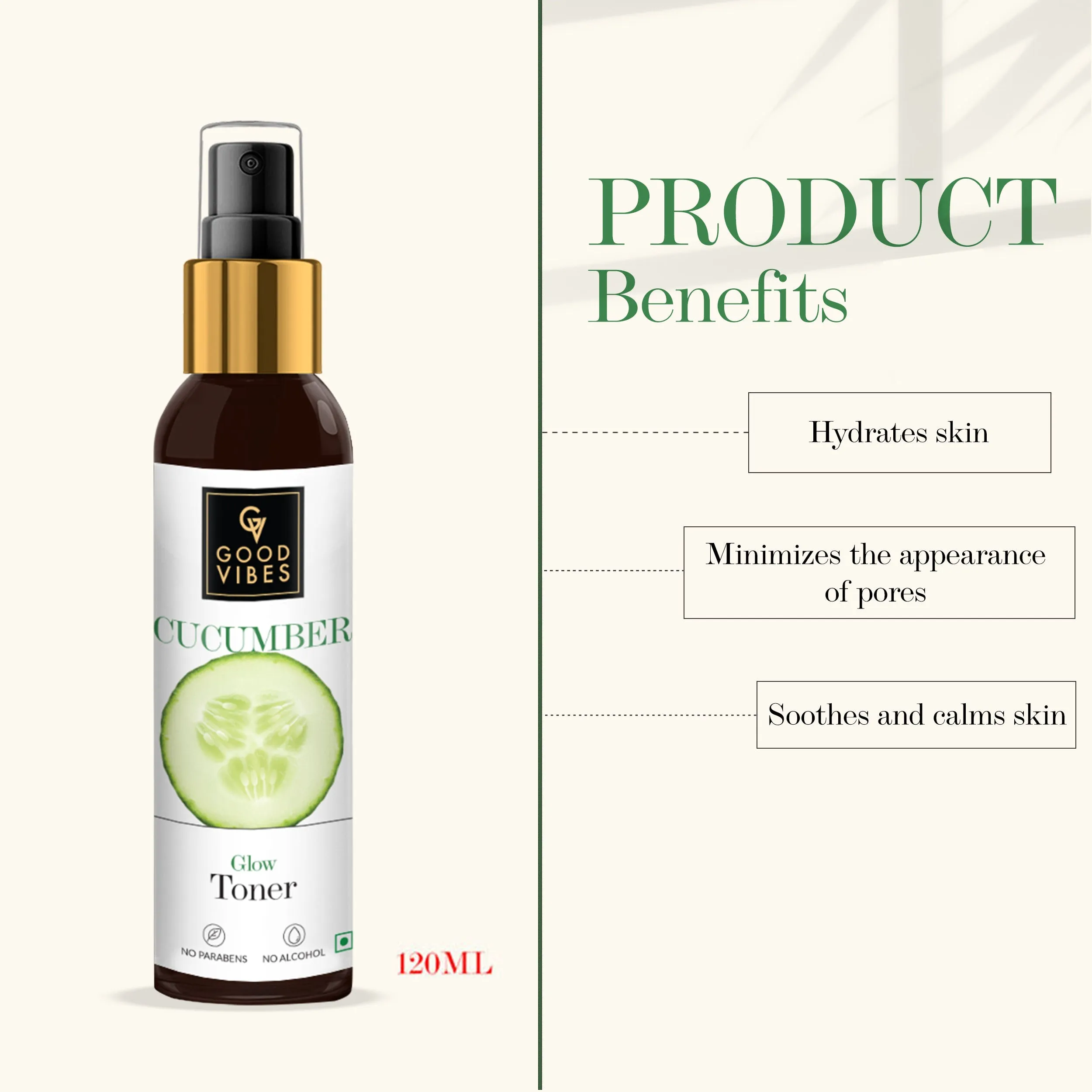 Good Vibes Toner - Cucumber (120 ml)