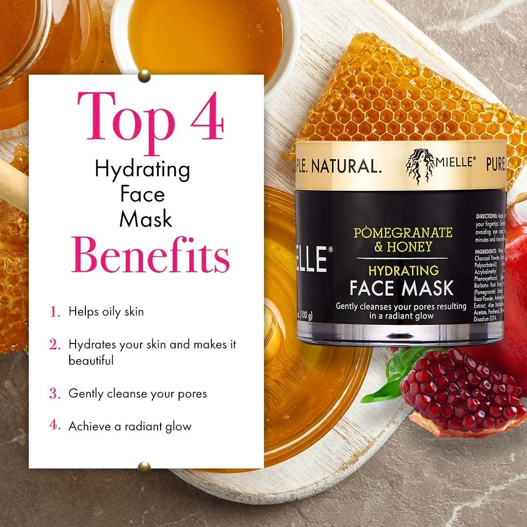 Mielle Organics Pomegranate & Honey Hydrating Face Mask - 100g