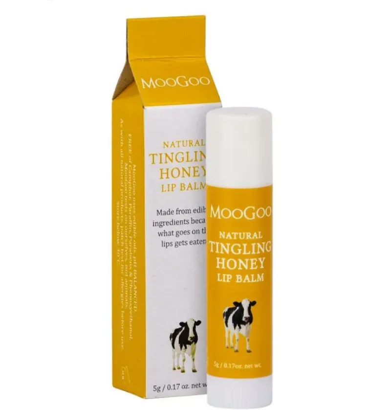 MooGoo Skincare Edible Lip Balm - Tingling Honey Lips Exp: 06/26