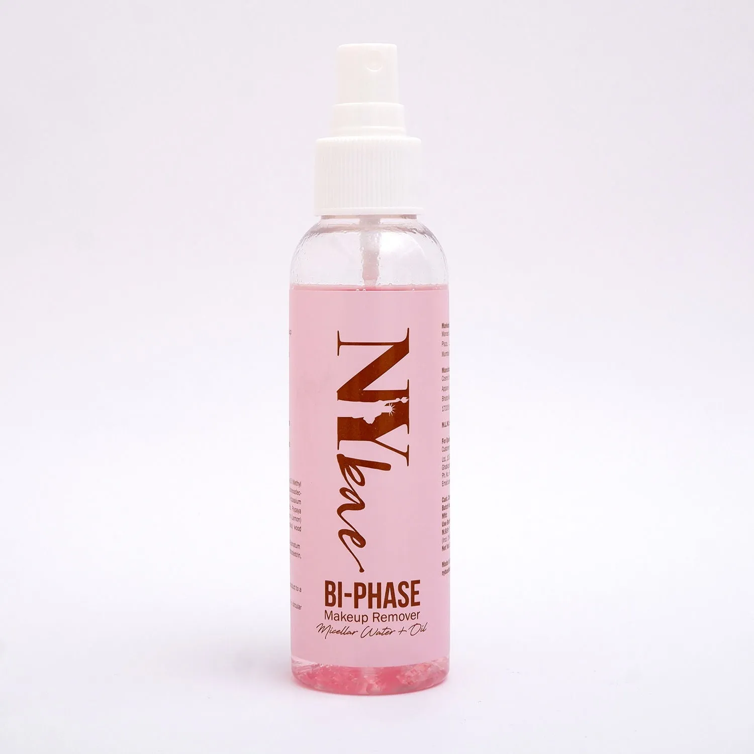 NY Bae Bi-Phase Makeup Remover- Micellar Water   Oil | Removes Waterproof Makeup | Hydrating | Moisturising (110 ml)