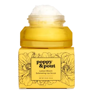 Poppy & Pout Lip Scrub - Lemon Bloom